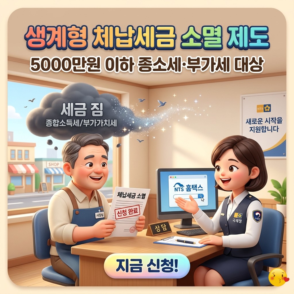 생계형-체납세금-소멸제도-5000만원이하-종소세-부가세