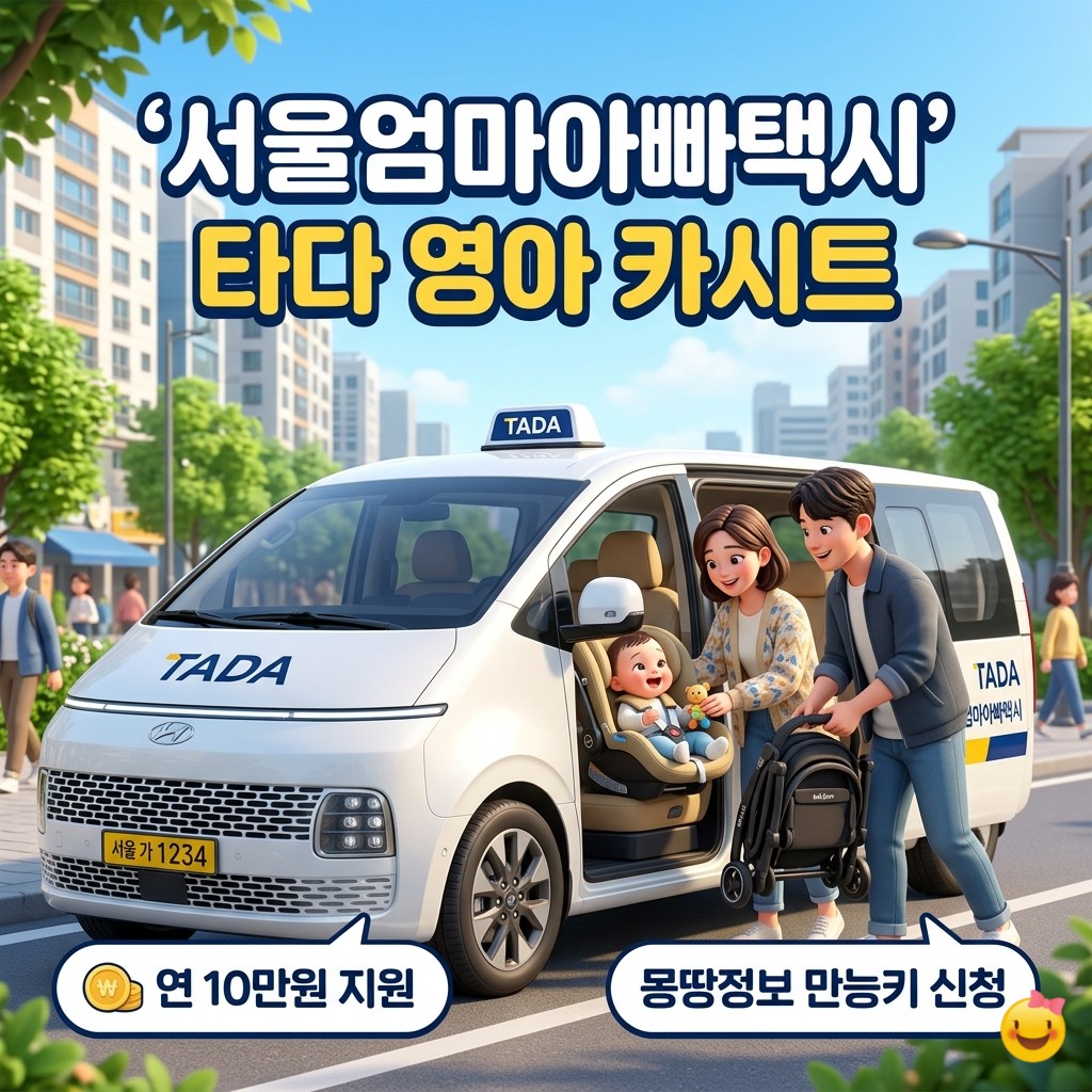 서울-엄마-아빠-택시-타다-영아카시트