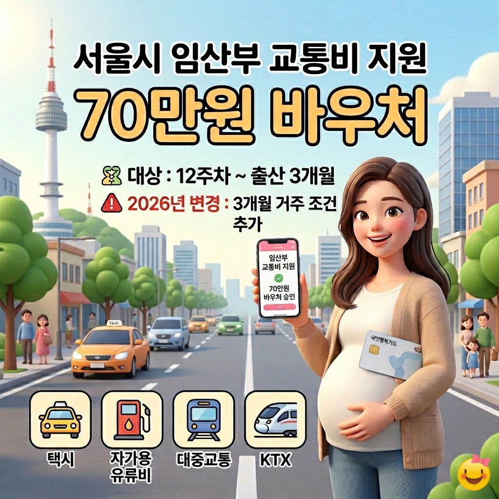 서울시-임산부-교통비지원-70만원-바우처
