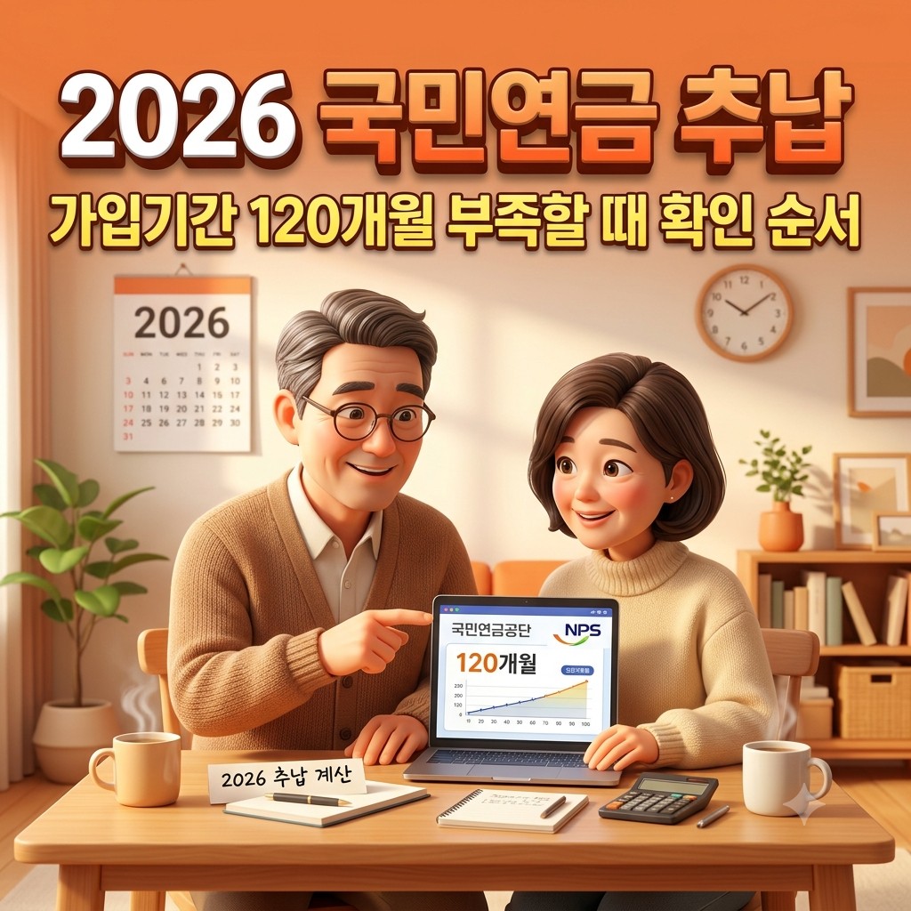 2026 국민연금 추납 완벽 가이드
