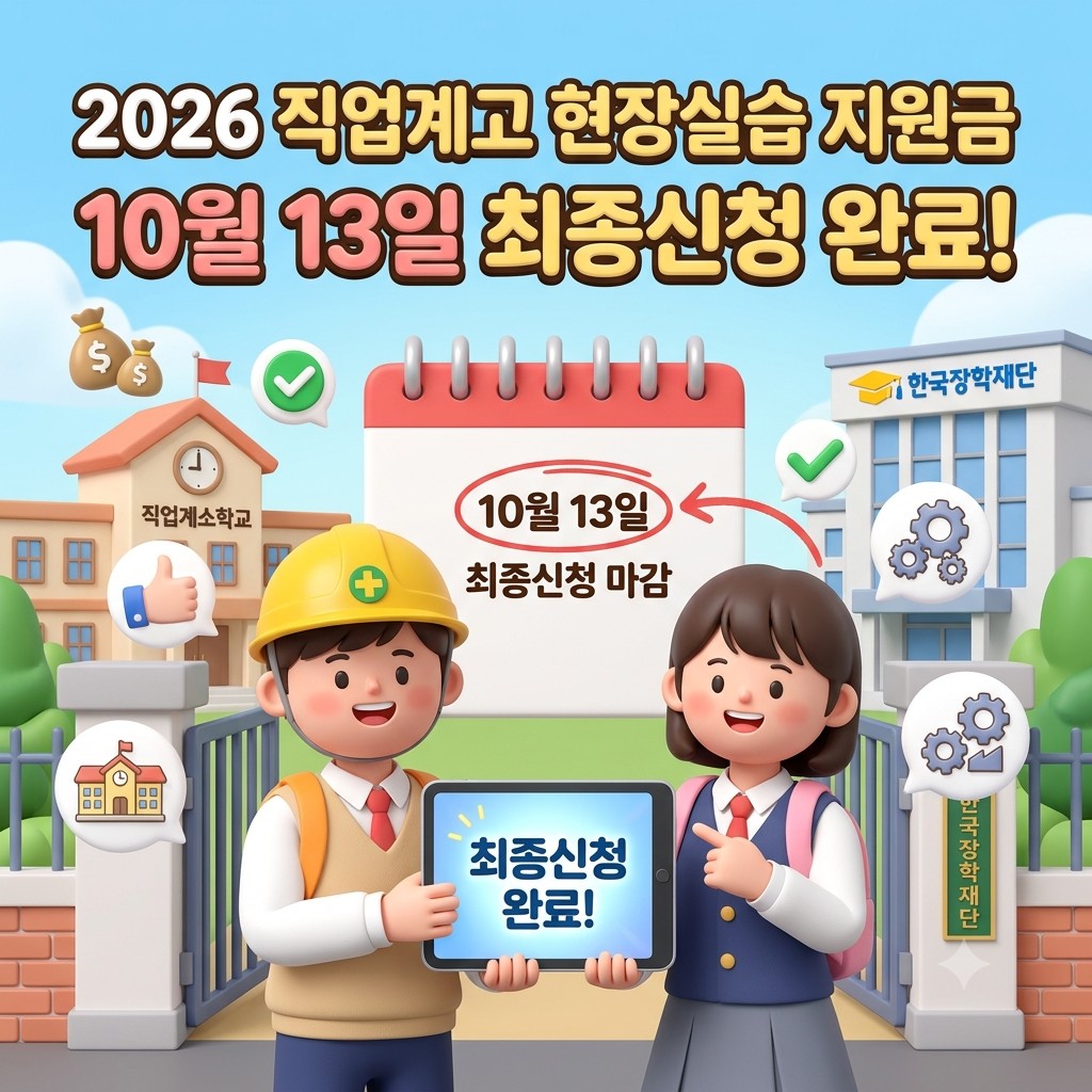 2026 직업계고 현장실습 지원금