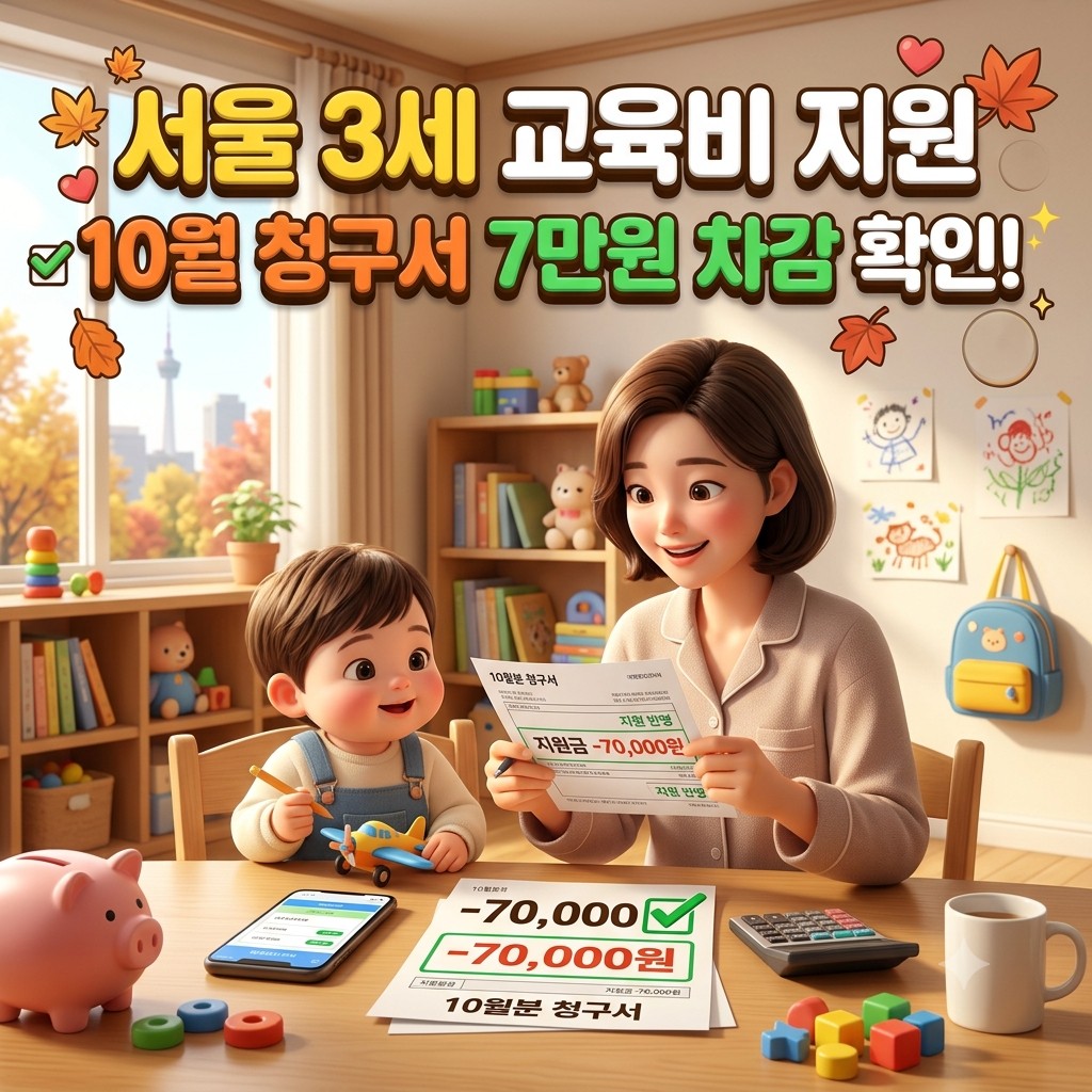 서울 3세 교육비 지원 총정리