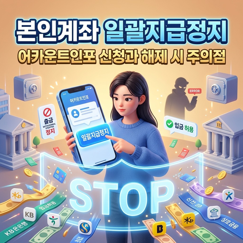 본인계좌 일괄지급정지