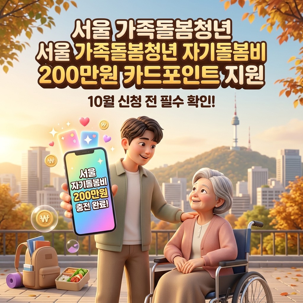 서울 가족돌봄청년 자기돌봄비
