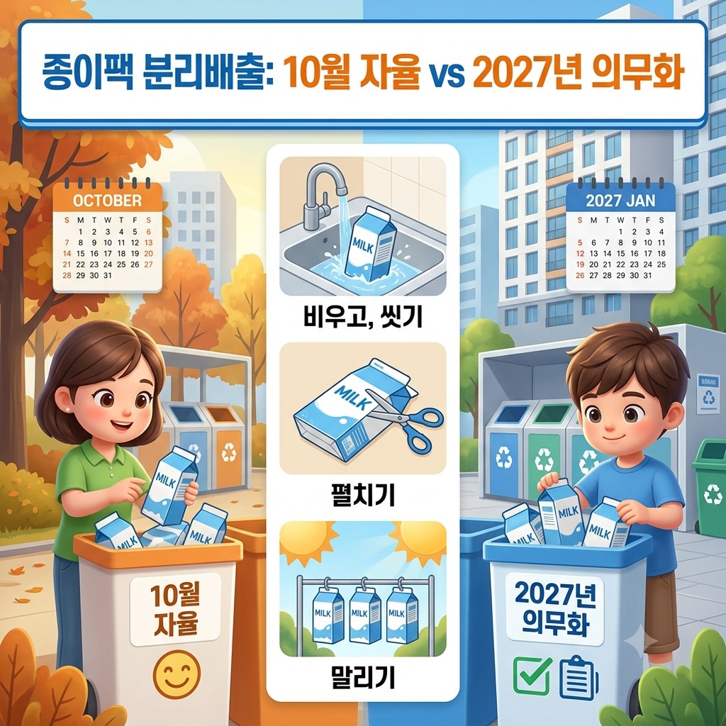 종이팩 분리배출 의무화