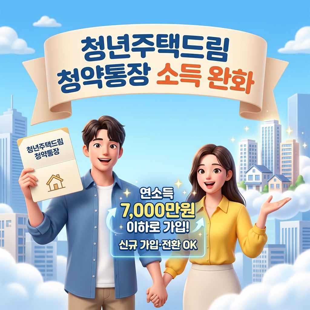 청년주택드림 청약통장 소득기준
